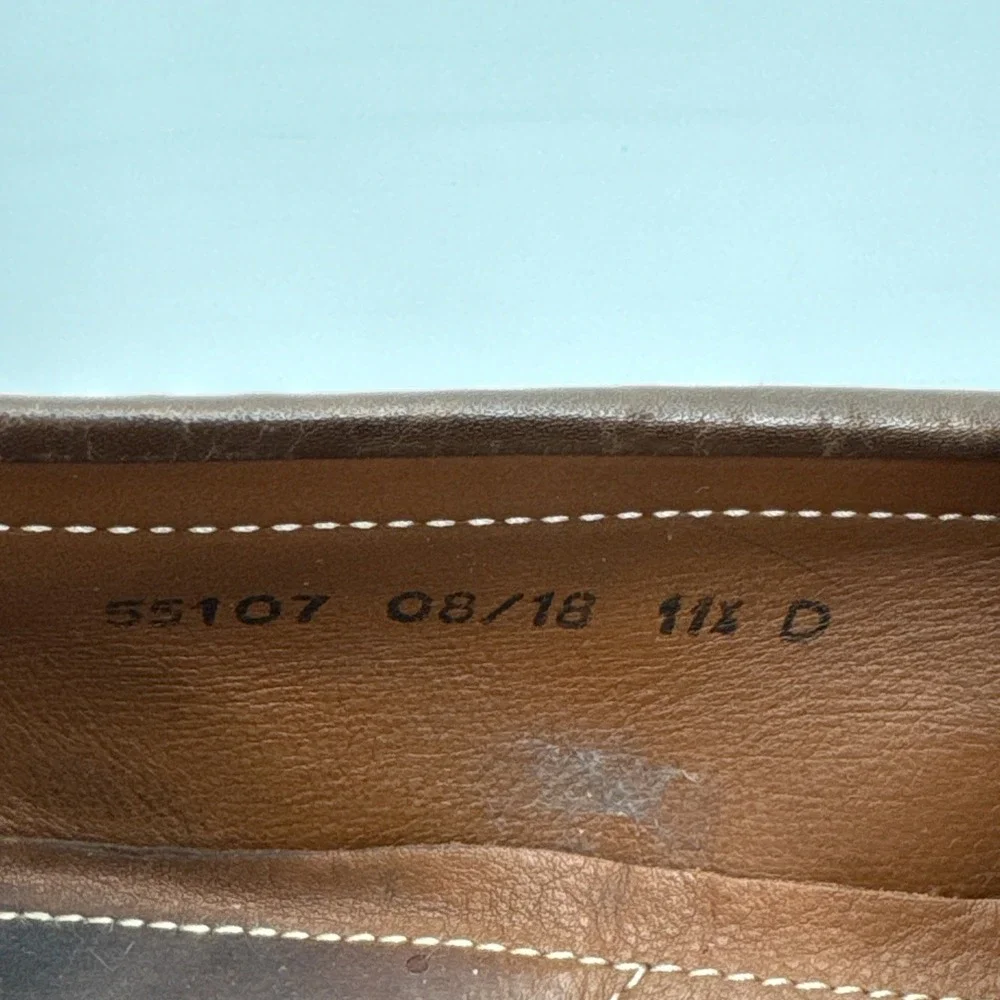 Allen Edmonds Arezzo Loafer Men Size 11.5 D Brown Italian Bit Leather 55107